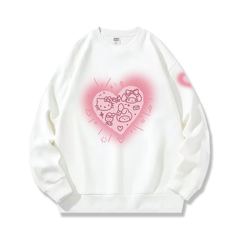 HelloKitty 秋冬新款 親子情侶裝圓領長袖