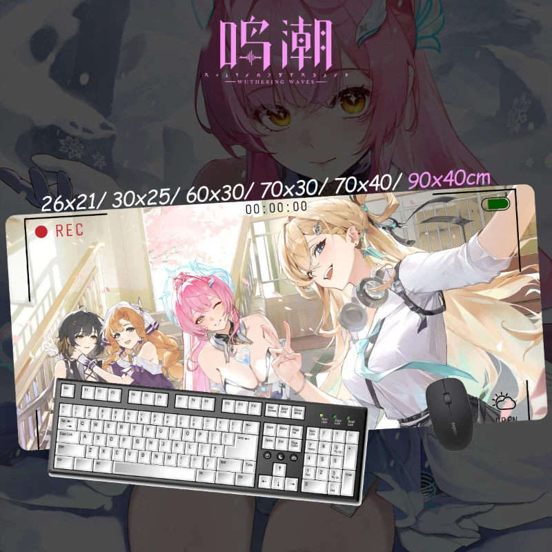 鳴潮愛彌斯超大電競涼感滑鼠墊