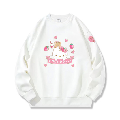 HelloKitty 秋冬新款 親子情侶裝圓領長袖