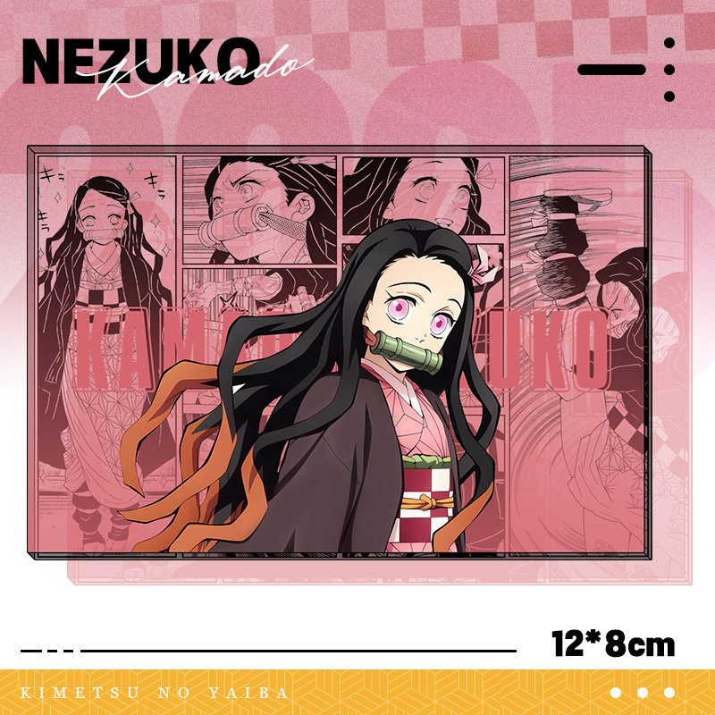 鬼滅之刃透光亞克力卡磚 買二送一 附贈發光底座