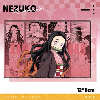 鬼滅之刃透光亞克力卡磚 買二送一 附贈發光底座