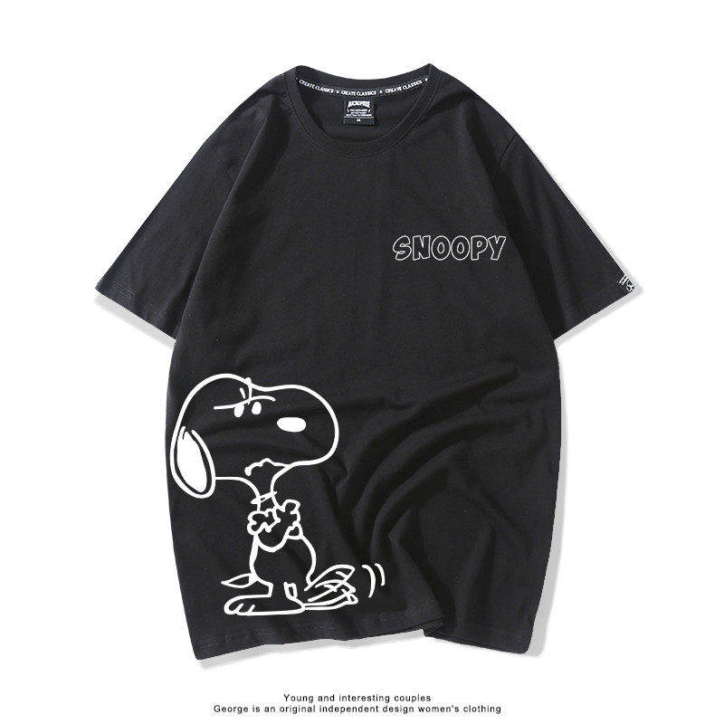 史努比 Snoopy 美式卡通純棉短袖T恤
