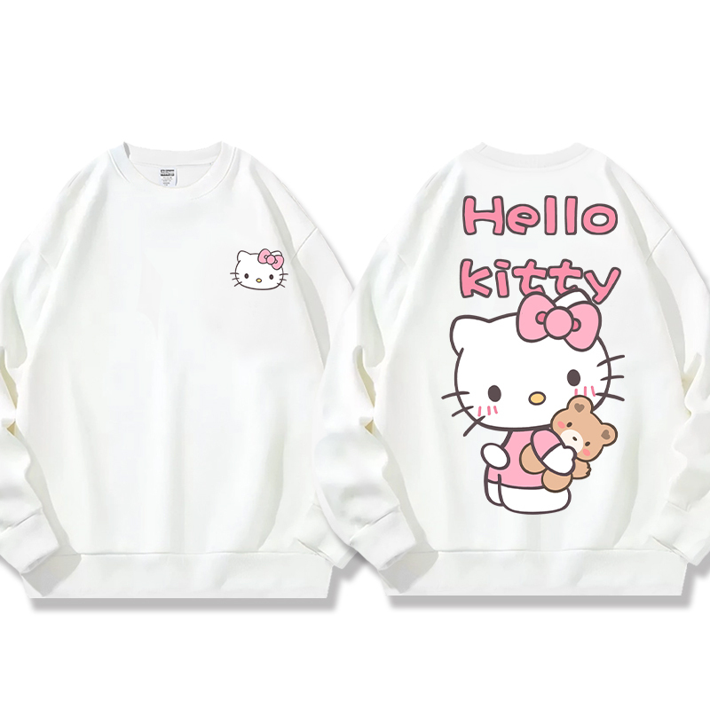 HelloKitty 秋冬新款 親子情侶裝圓領長袖