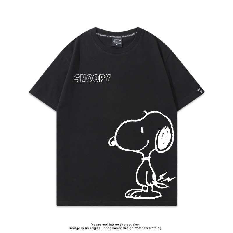 史努比 Snoopy 美式卡通純棉短袖T恤