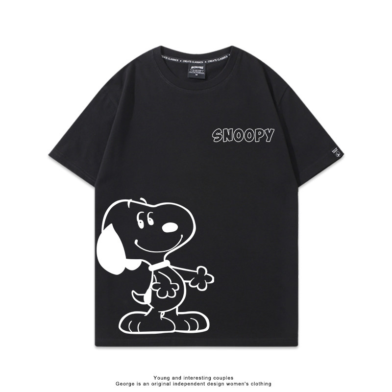 史努比 Snoopy 美式卡通純棉短袖T恤