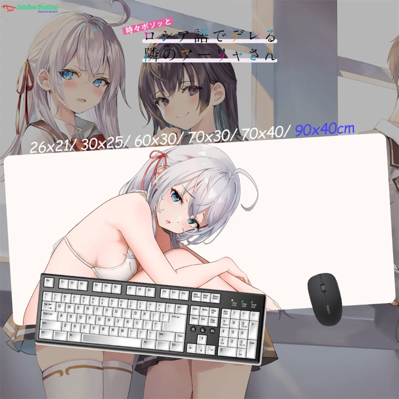 遮羞艾莉超大電競涼感滑鼠墊