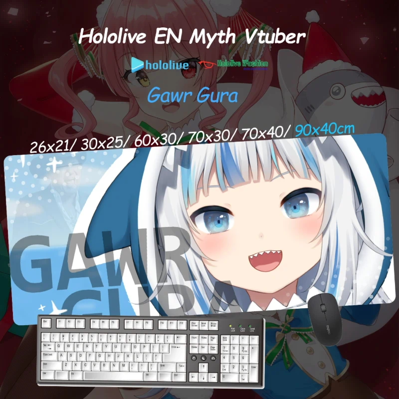 噶嗚·古拉 Gawr Gura 超大電競涼感滑鼠墊