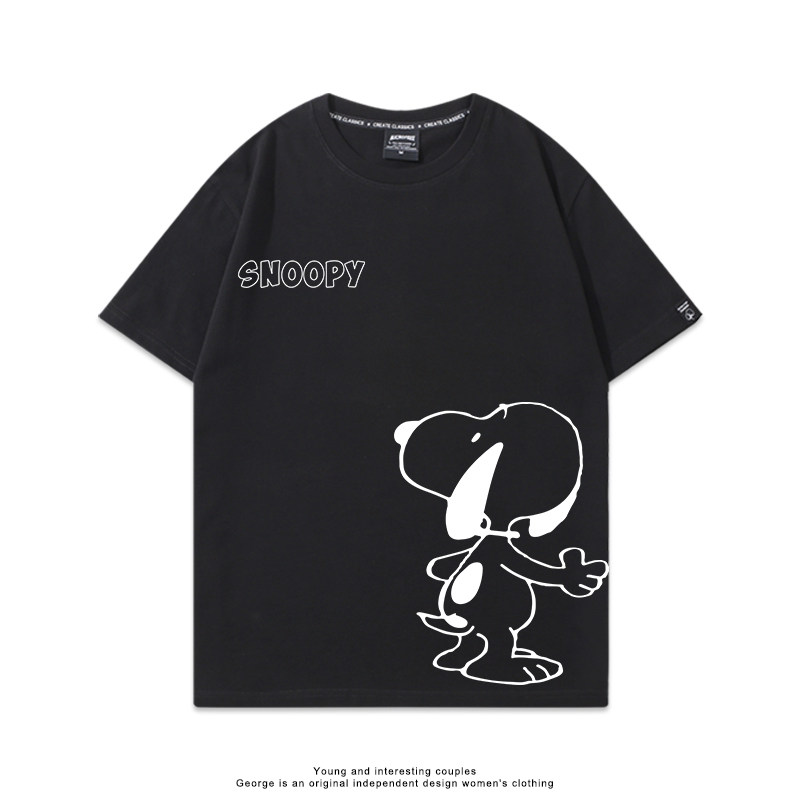 史努比 Snoopy 美式卡通純棉短袖T恤