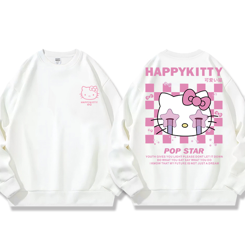 HelloKitty 秋冬新款 親子情侶裝圓領長袖