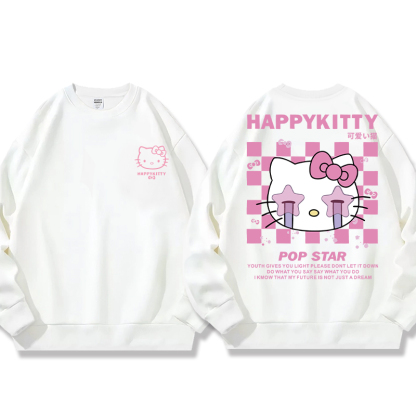 HelloKitty 秋冬新款 親子情侶裝圓領長袖