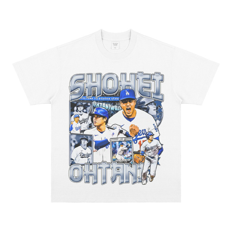 大谷翔平 Shohei Ohtani 美式复古純棉短袖T恤