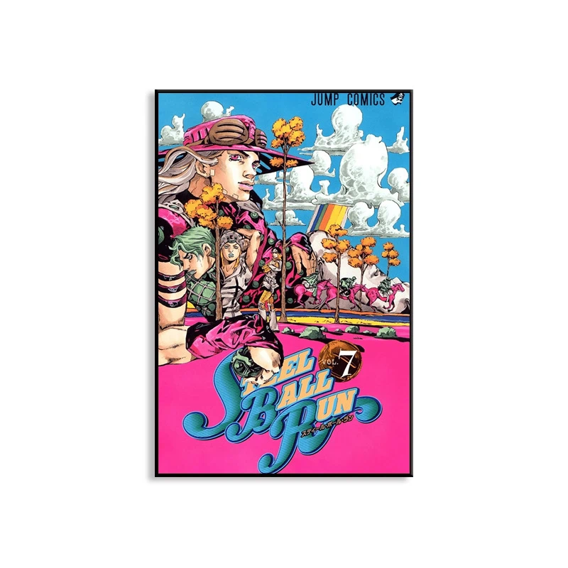 JOJO 飆馬野郎海報掛畫｜Steel Ball Run 動漫裝飾畫・收藏壁飾