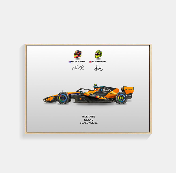 2026 F1 世界一級方程式賽車海報｜賽車裝飾畫・客廳掛畫