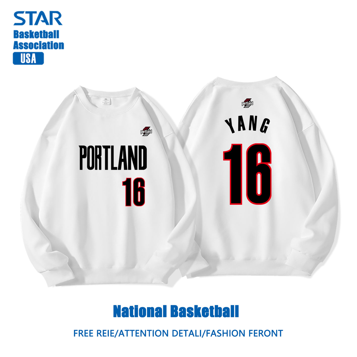 美式籃球 秋冬新款 親子情侶裝圓領長袖