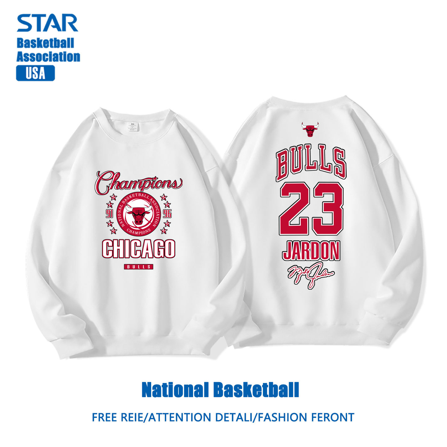 美式籃球 秋冬新款 親子情侶裝圓領長袖