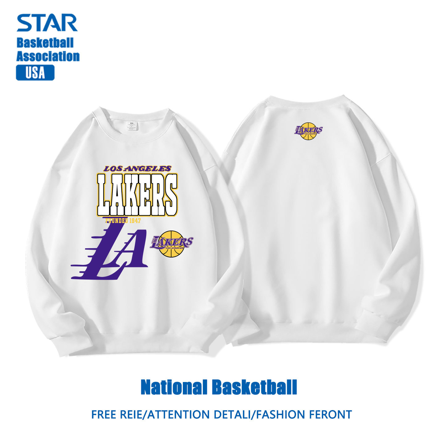 美式籃球 秋冬新款 親子情侶裝圓領長袖