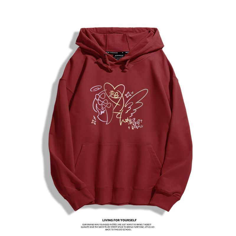 主播女孩重度依賴 2025秋冬新款 親子情侶裝連帽衛衣