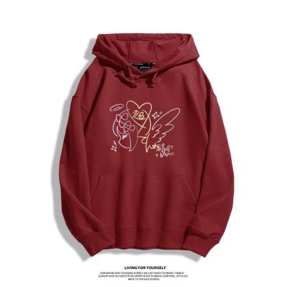 主播女孩重度依賴 2025秋冬新款 親子情侶裝連帽衛衣