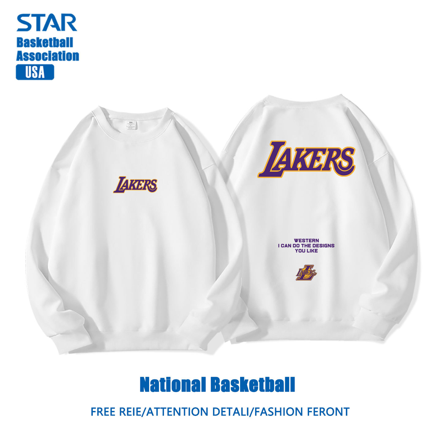 美式籃球 秋冬新款 親子情侶裝圓領長袖