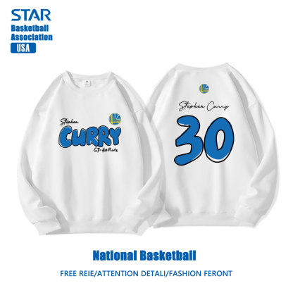 美式籃球 秋冬新款 親子情侶裝圓領長袖