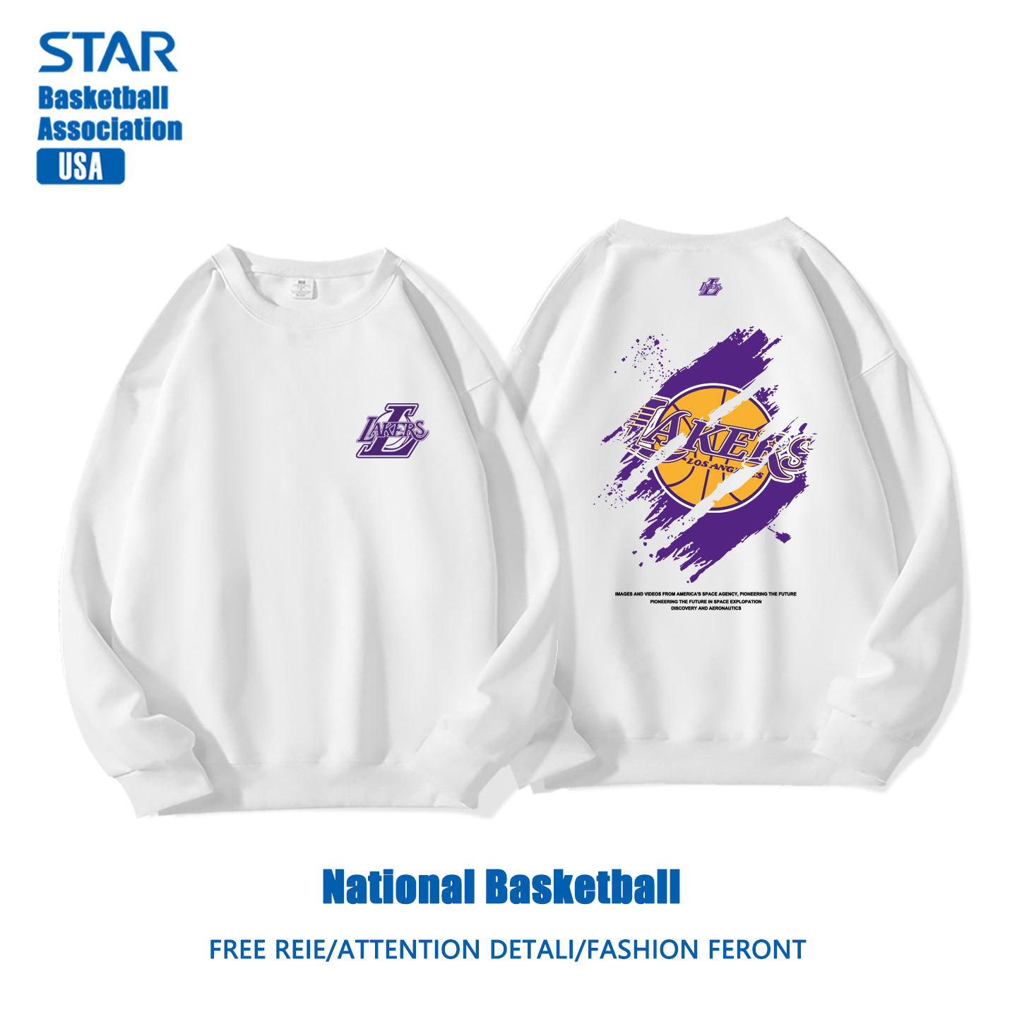 美式籃球 秋冬新款 親子情侶裝圓領長袖