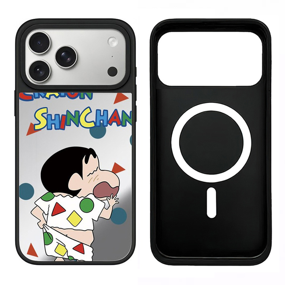 蠟筆小新 MagSafe 兼容鏡面強韌防摔手機殼