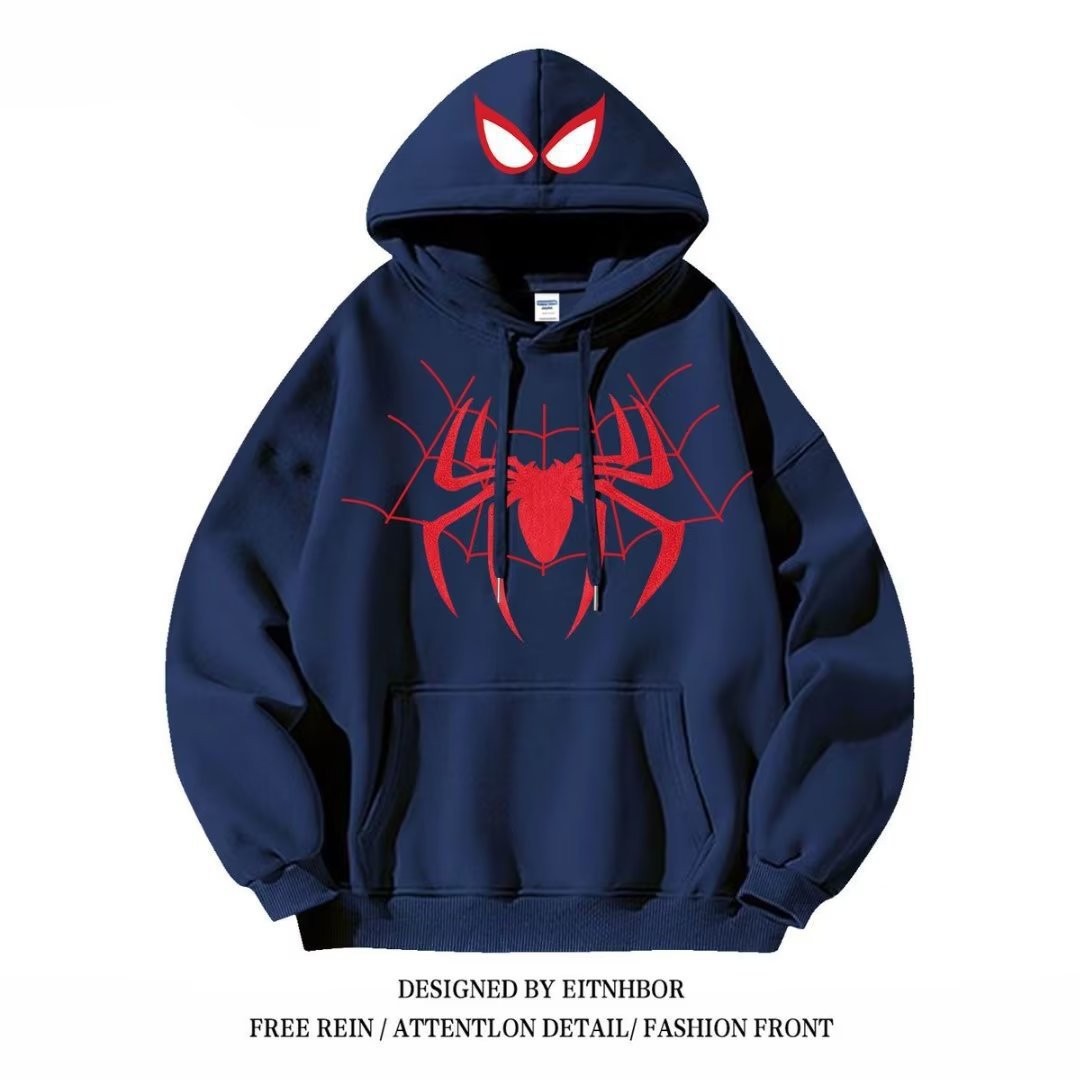 Spider 系列連帽衛衣｜美式Oversize寬鬆衛衣 情侶潮流外套