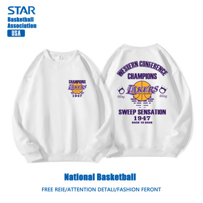 美式籃球 秋冬新款 親子情侶裝圓領長袖