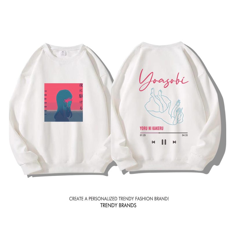 Yoasobi樂隊 秋冬新款 親子情侶裝圓領長袖