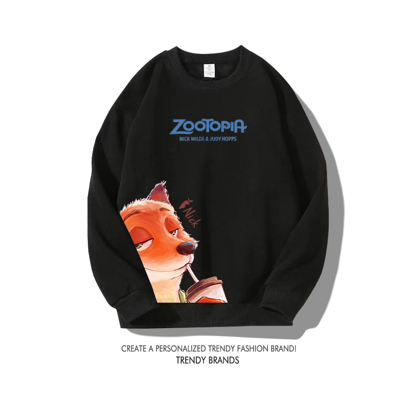 動物方城市 秋冬新款 親子情侶裝圓領長袖