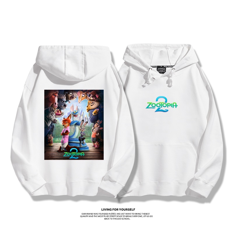 動物方城市 2025秋冬新款 親子情侶男女連帽衛衣