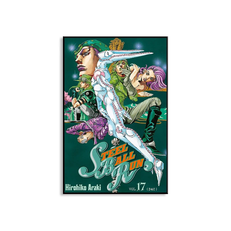 JOJO 飆馬野郎海報掛畫｜Steel Ball Run 動漫裝飾畫・收藏壁飾