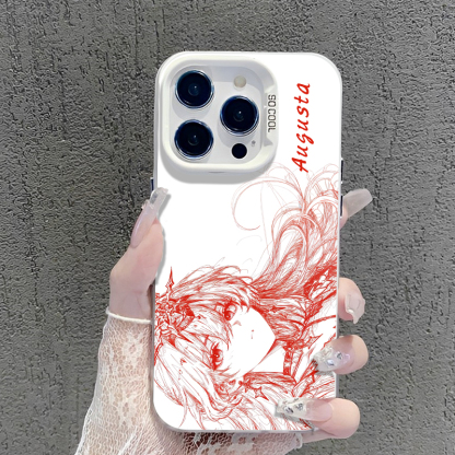 鳴潮彩銀線條漸變防摔手機殼