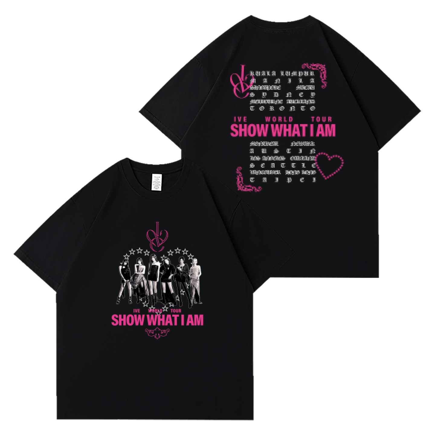 IVE 2026《SHOW WHAT I AM》世界巡迴 T恤｜K-POP 潮流短袖上衣