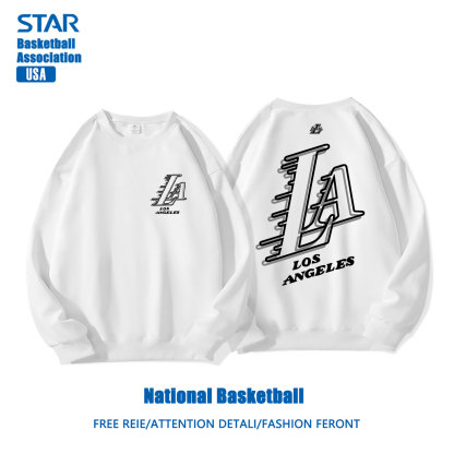 美式籃球 秋冬新款 親子情侶裝圓領長袖