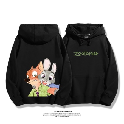 動物方城市 2025秋冬新款 親子情侶男女連帽衛衣