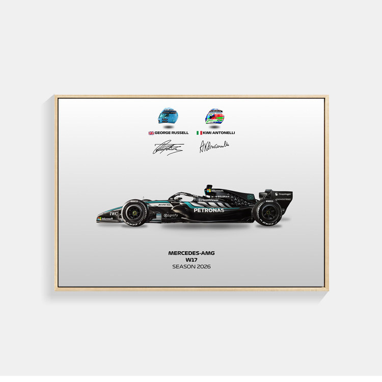2026 F1 世界一級方程式賽車海報｜賽車裝飾畫・客廳掛畫