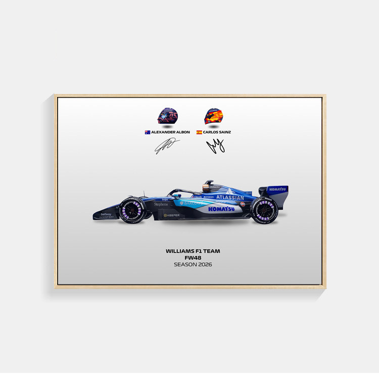 2026 F1 世界一級方程式賽車海報｜賽車裝飾畫・客廳掛畫