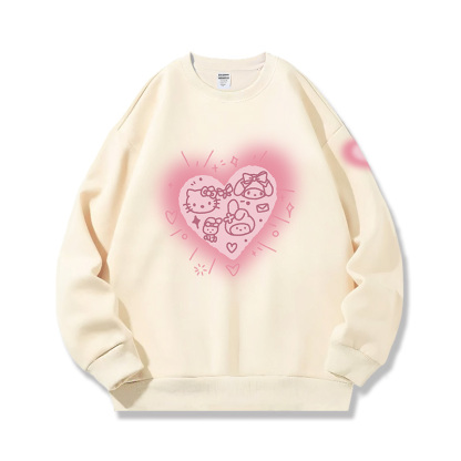 HelloKitty 秋冬新款 親子情侶裝圓領長袖