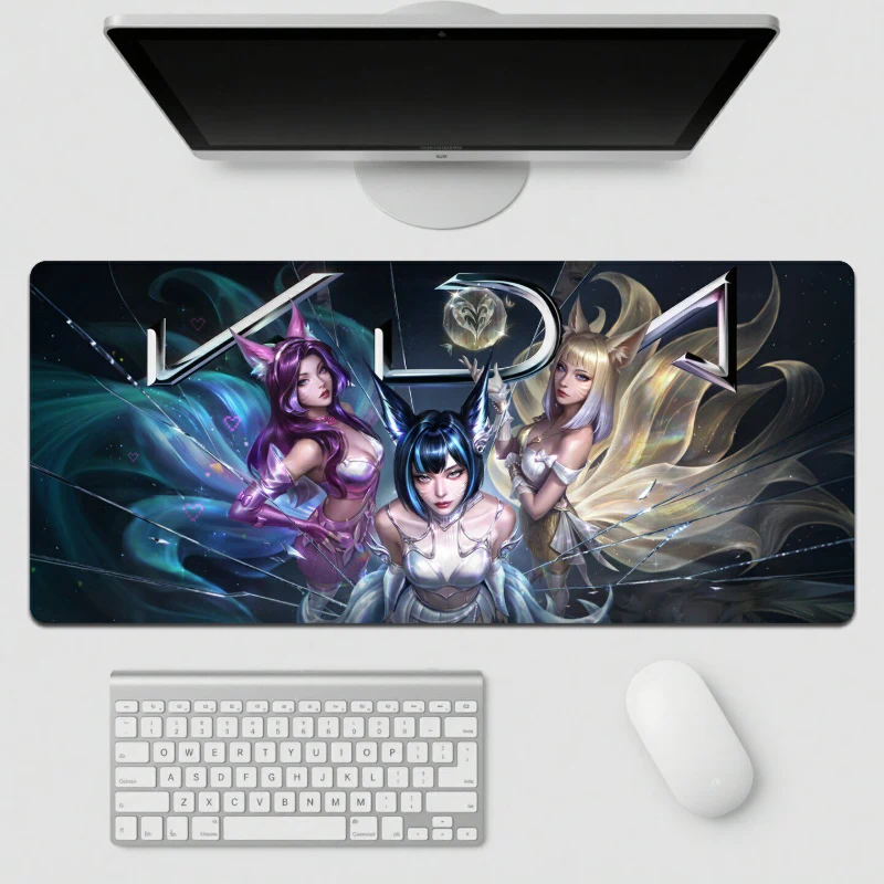 英雄聯盟 LOL K/DA Firestarter 加大滑鼠墊｜電競遊戲桌墊