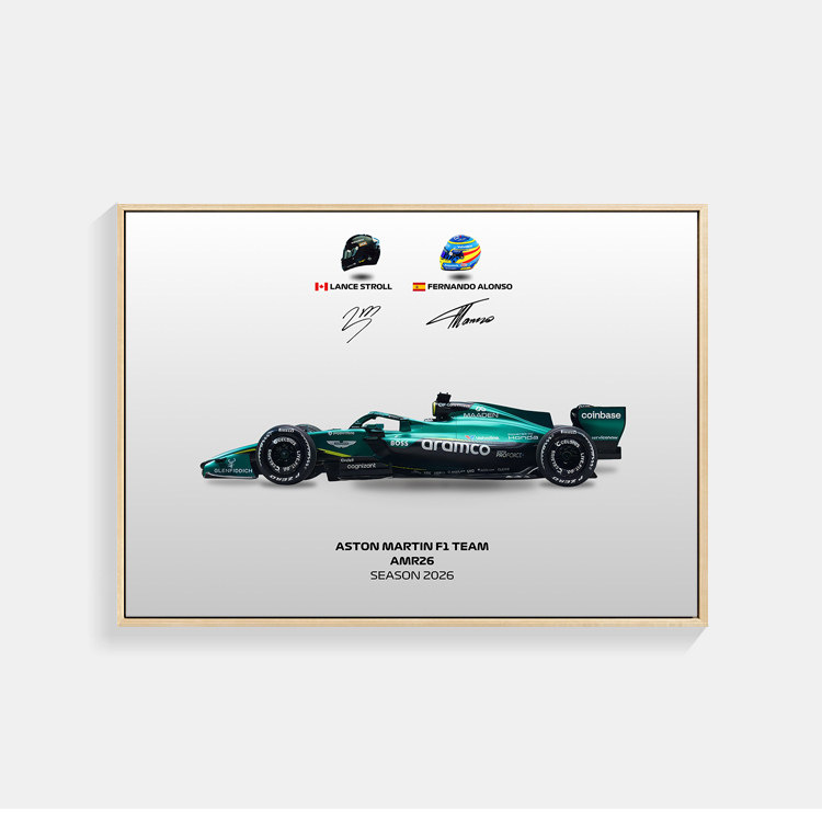 2026 F1 世界一級方程式賽車海報｜賽車裝飾畫・客廳掛畫
