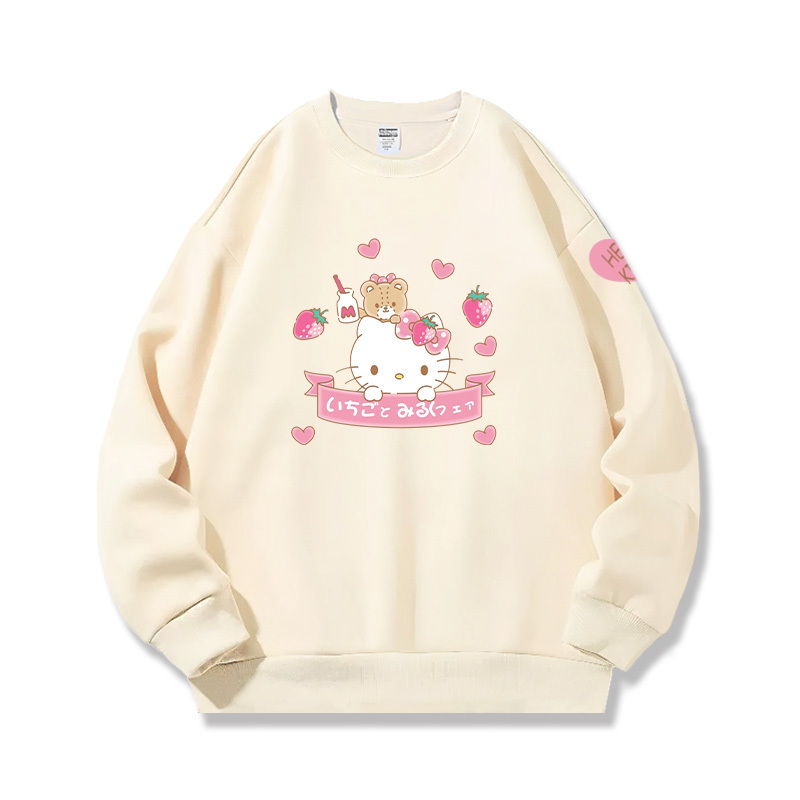 HelloKitty 秋冬新款 親子情侶裝圓領長袖