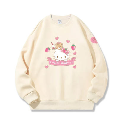 HelloKitty 秋冬新款 親子情侶裝圓領長袖