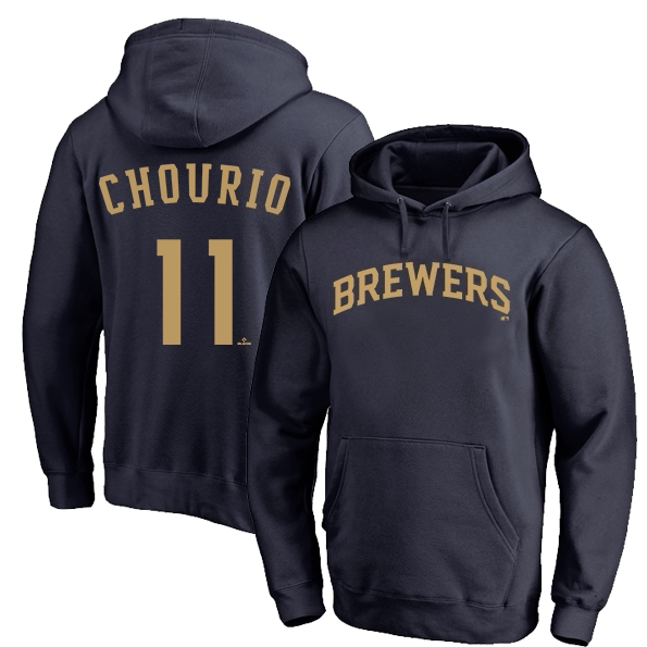 MLB 釀酒人隊 Brewers 美式復古加絨連帽外套｜棒球風衛衣