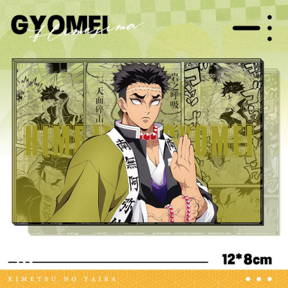 鬼滅之刃透光亞克力卡磚 買二送一 附贈發光底座