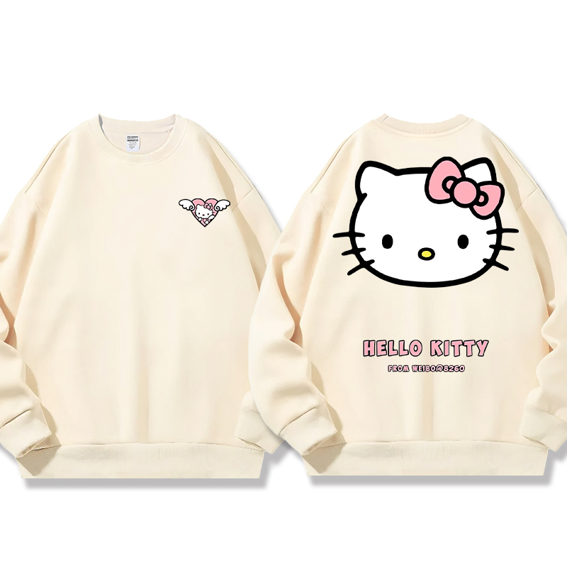 HelloKitty 秋冬新款 親子情侶裝圓領長袖