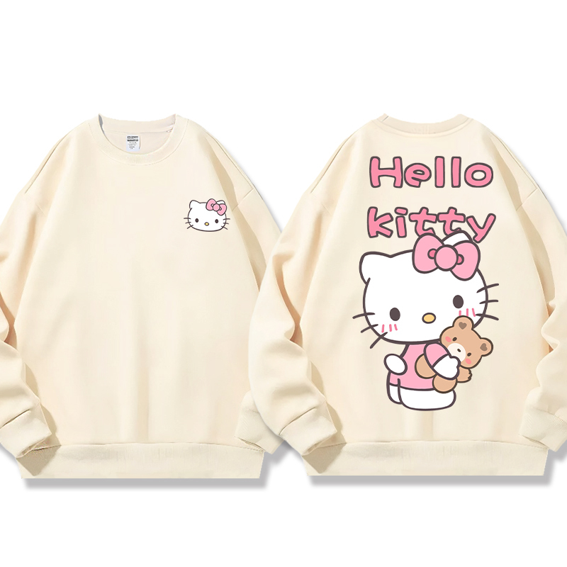 HelloKitty 秋冬新款 親子情侶裝圓領長袖