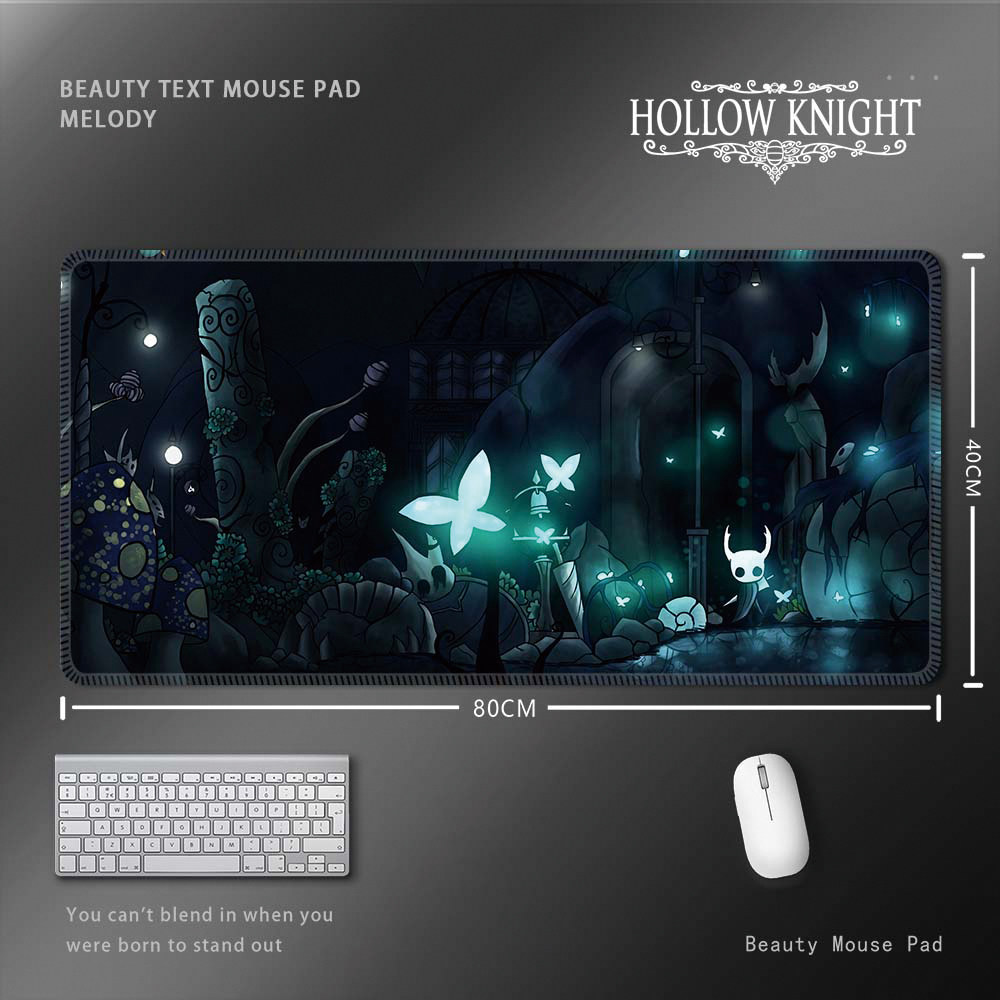 空洞騎士 Hollow Knight 滑鼠墊｜超大尺寸遊戲桌墊 電腦鍵盤墊 收藏周邊