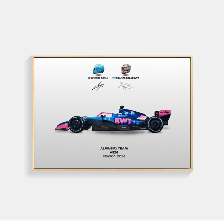 2026 F1 世界一級方程式賽車海報｜賽車裝飾畫・客廳掛畫