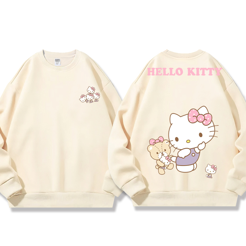 HelloKitty 秋冬新款 親子情侶裝圓領長袖